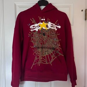 Sp5der WorldWide “Maroon” Hoodie